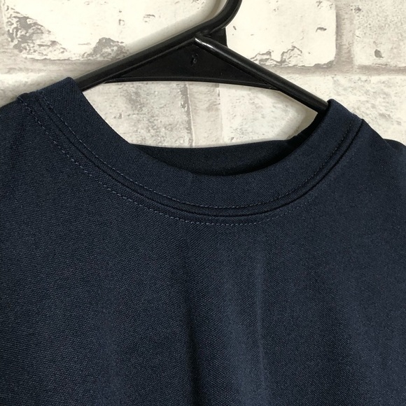 Harriton navy crewneck boys t-shirt, medium 10/12 - Picture 4 of 4